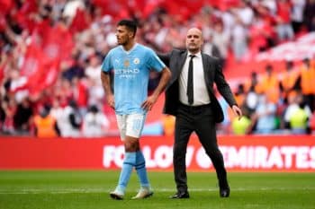 Rodri i Pep Guardiola