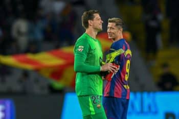 Wojciech Szczęsny i Robert Lewandowski