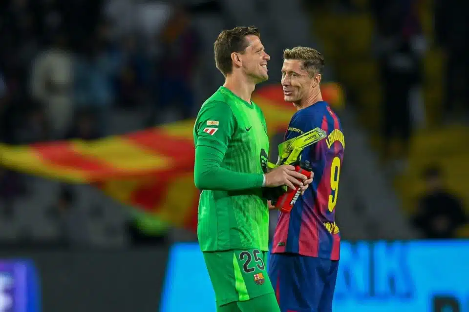 Wojciech Szczęsny i Robert Lewandowski