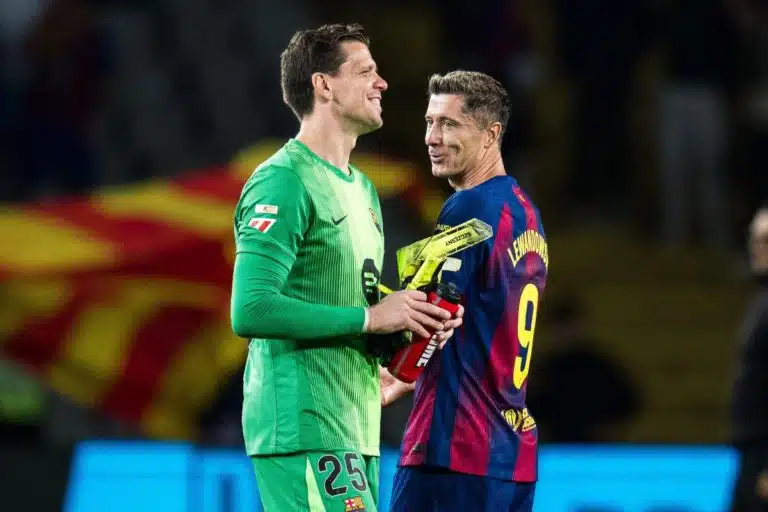 Wojciech Szczęsny i Robert Lewandowski