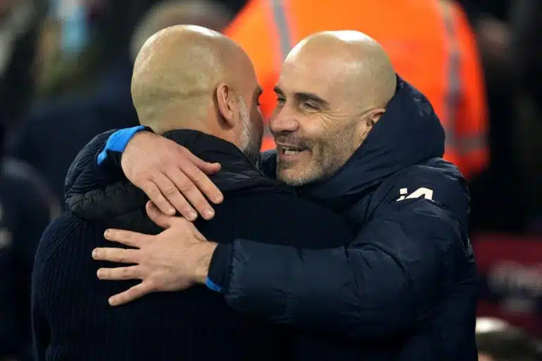 Pep Guardiola oraz Enzo Maresca