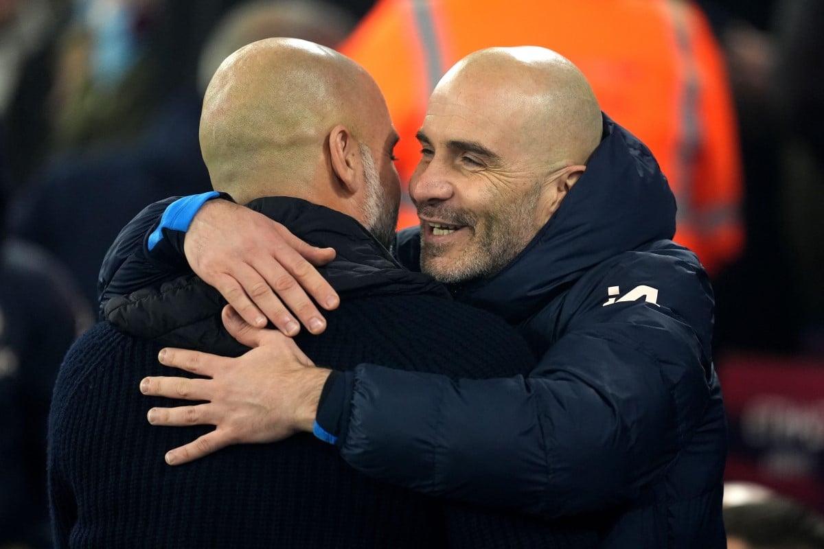 Pep Guardiola oraz Enzo Maresca