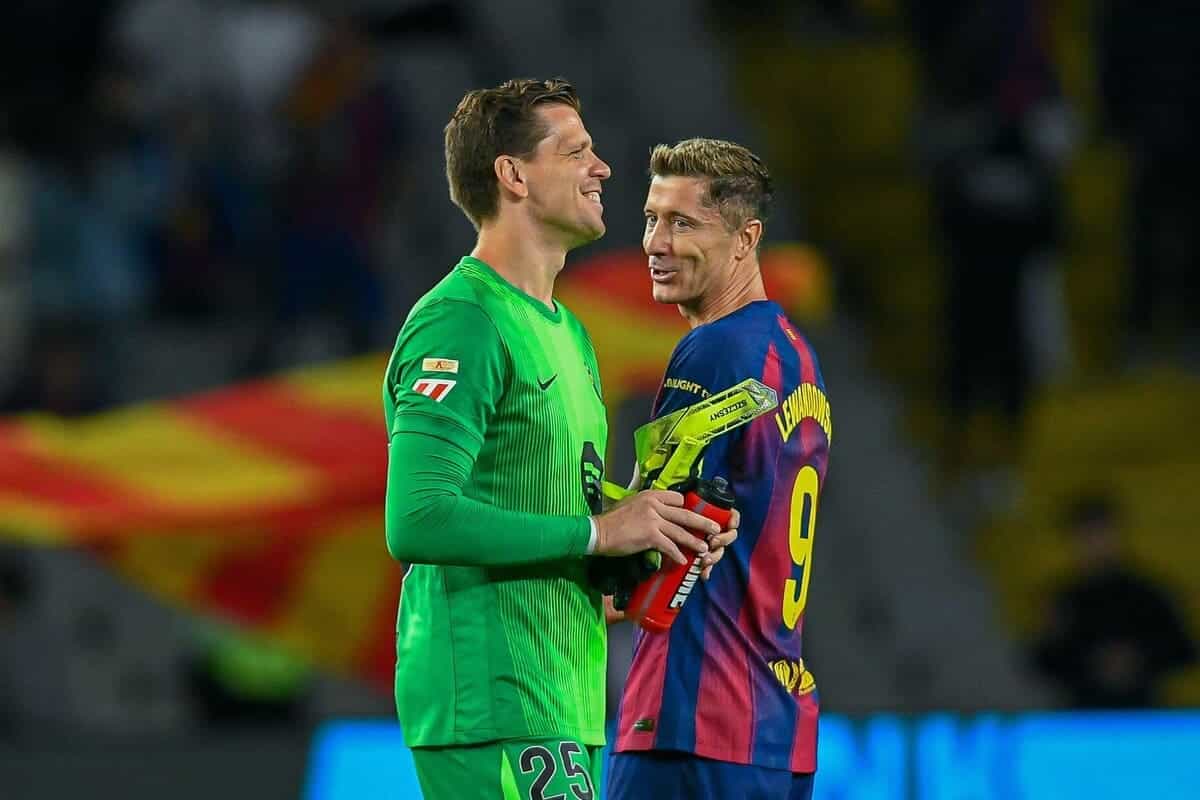 Wojciech Szczęsny i Robert Lewandowski
