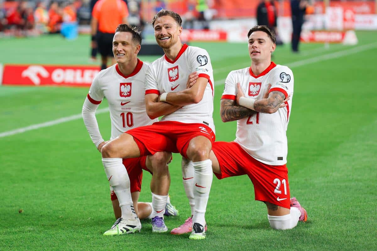 Piotr Zieliński, Matty Cash i Nicola Zalewski