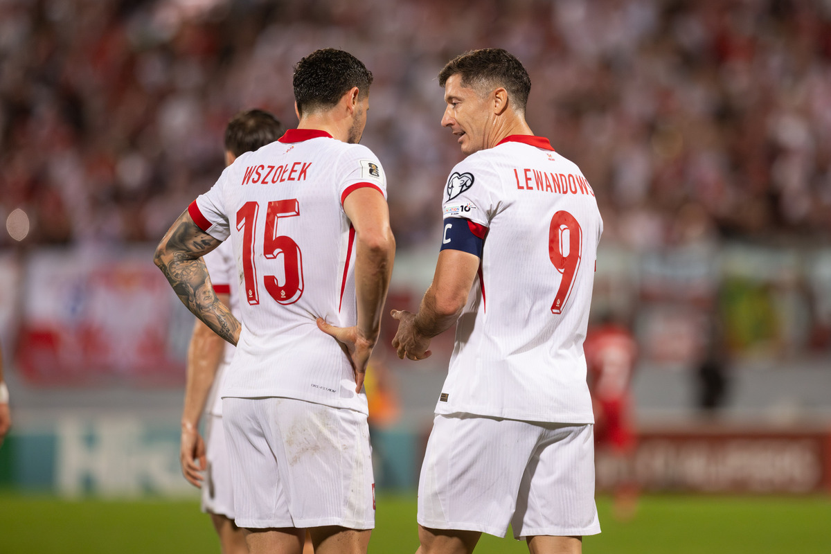 Paweł Wszołek i Robert Lewandowski