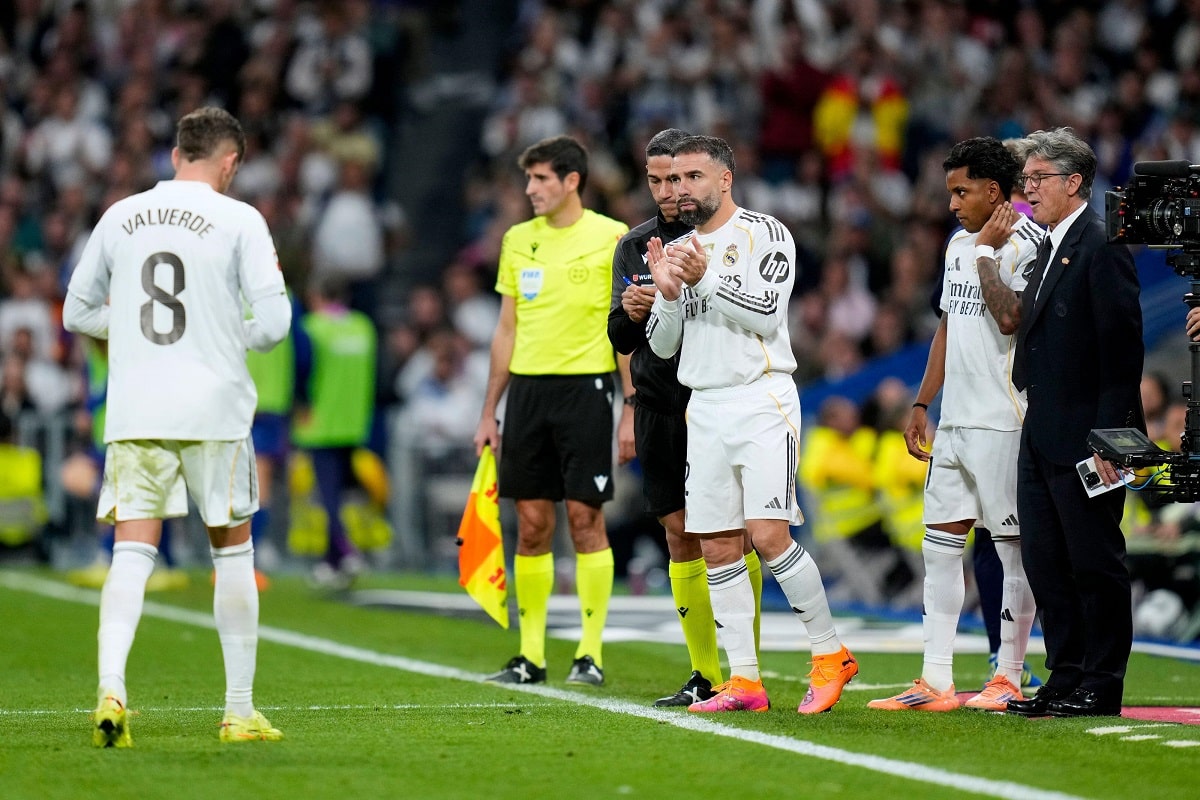 Dani Carvajal i Federico Valverde (Real Madryt - FC Barcelona)