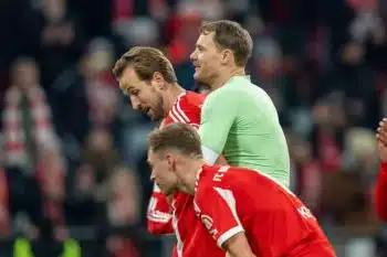 Harry Kane, Manuel Neuer i Joshua Kimmich - (Bayern Monachium - St. Pauli)