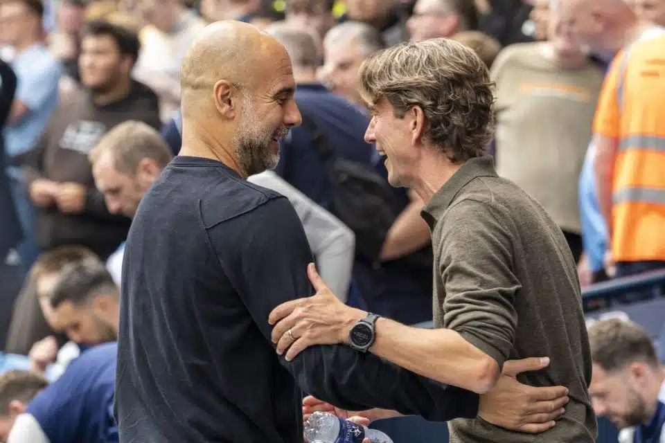 Thomas Frank i Pep Guardiola