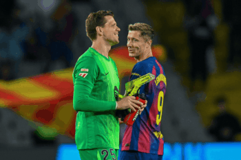 Wojciech Szczęsny i Robert Lewandowski