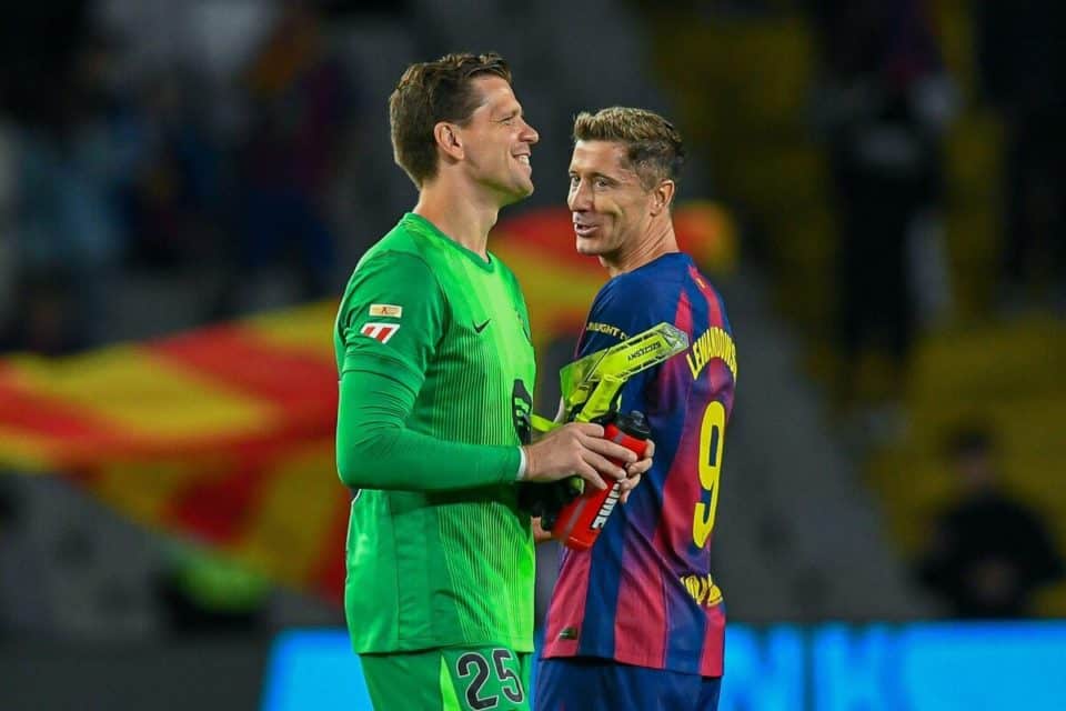 Wojciech Szczęsny i Robert Lewandowski