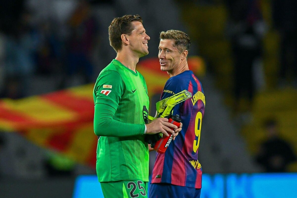 Wojciech Szczęsny i Robert Lewandowski