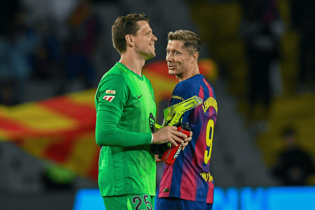Wojciech Szczęsny i Robert Lewandowski