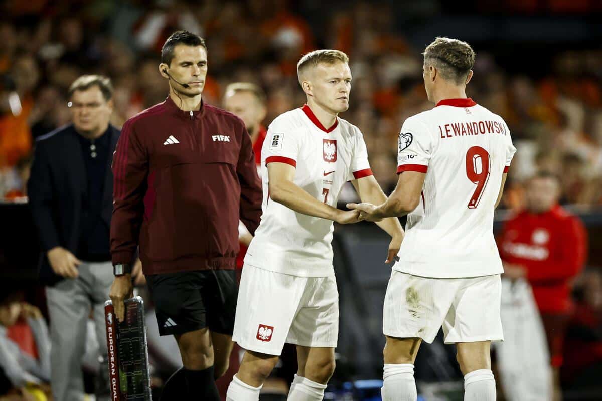 Karol Świderski i Robert Lewandowski