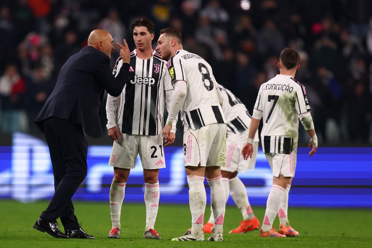 Luciano Spalletti i piłkarze Juventusu