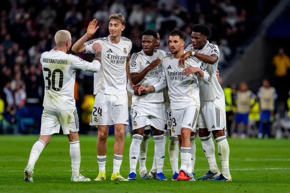 Mastantuono, Huijsen, Vinicius, Ceballos, Tchouameni