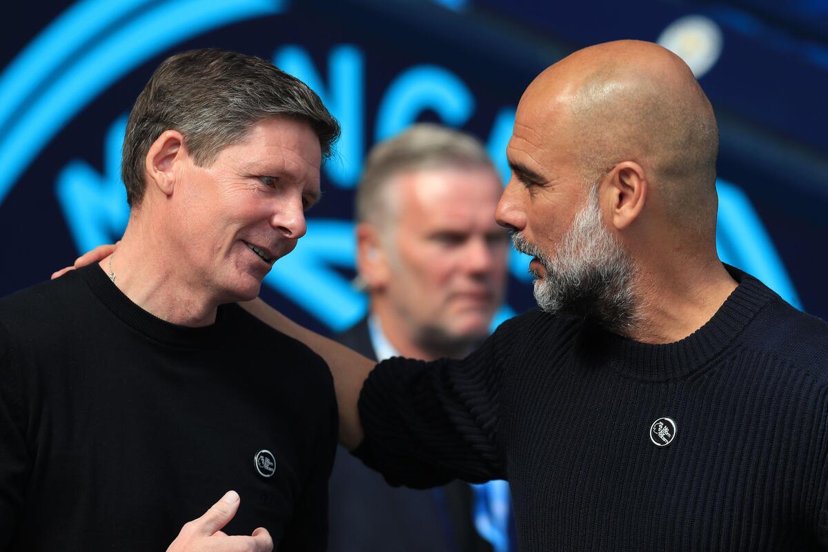 Oliver Glasner i Pep Guardiola